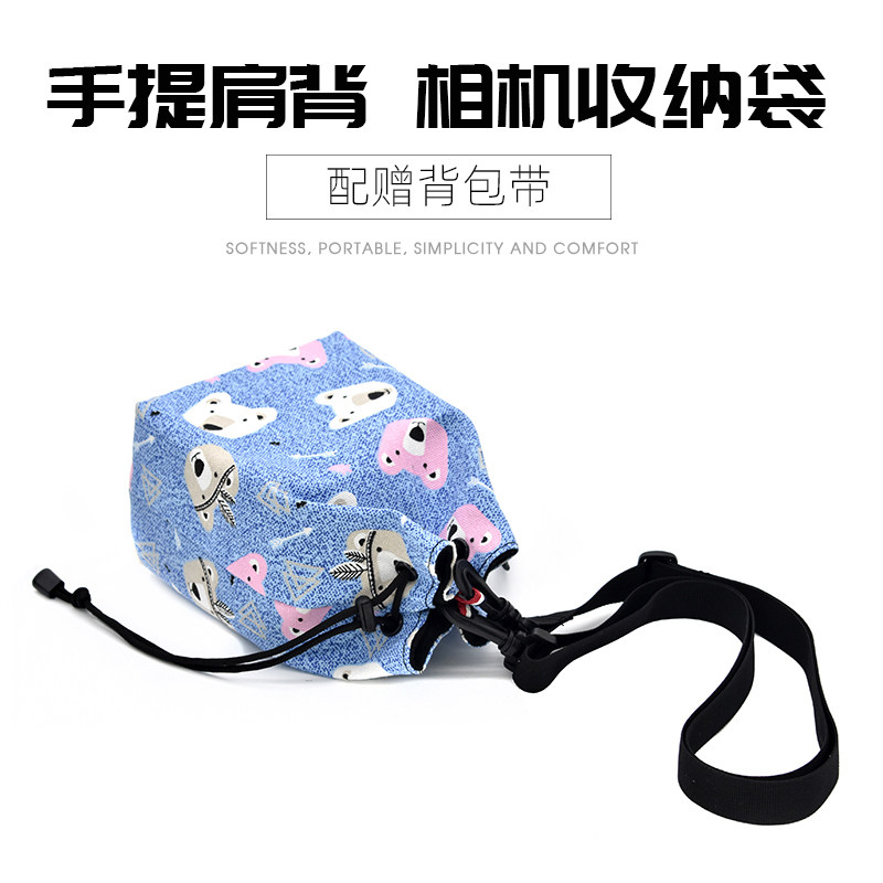 Eiffel Tower camera storage bag micro-single-eye camera bag liner bag single-eye photography bag digital soft bag thickened messenger bag