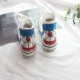 Day Man Vẽ tay Hoạt hình mới Blue Big Head Doraemon Graffiti Ren-up Giày vải cao cấp mùa xuân và mùa thu - Plimsolls