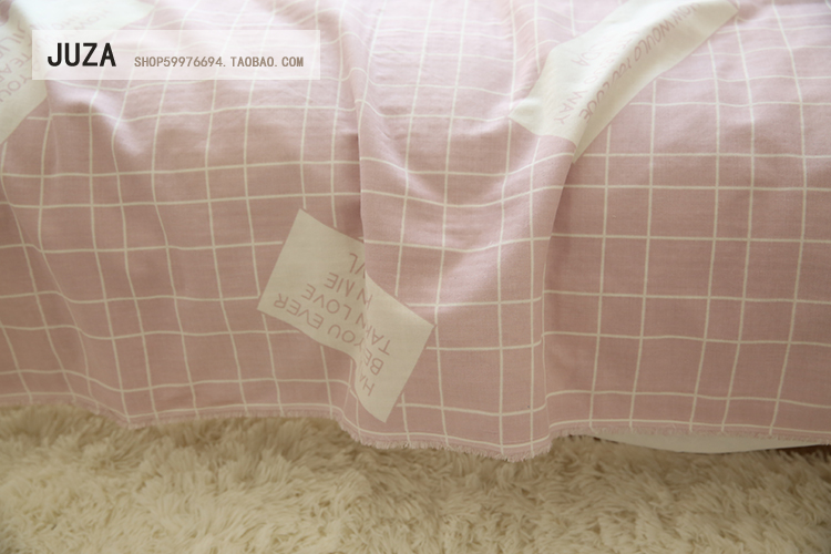 Không có chất huỳnh quang Chiều rộng 2,5m Phim hoạt hình Bông Em bé Vải Cotton Bộ đồ giường trần truồng Hai lớp vải - Vải vải tự làm vải dạ len
