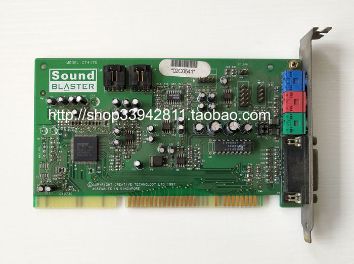 ISA Sound Card Innovative Creative CT4170 DOS Game Sound Card Package Test Good