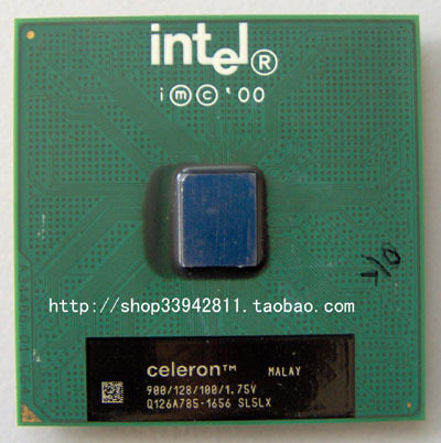 Celeron second generation 900MHZ CPU 900 128 100 1 75V SL5LX Socket 370 good