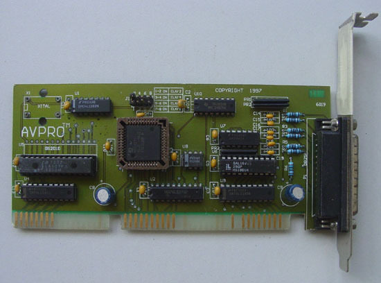 ISA card AVPRO DB25F ISA old card old accessories