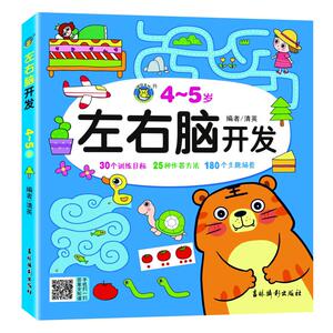 左右脑开发.4～5岁 清英 著 智力开发 少儿 吉林摄影出版社 畅销书籍排行 新华正版