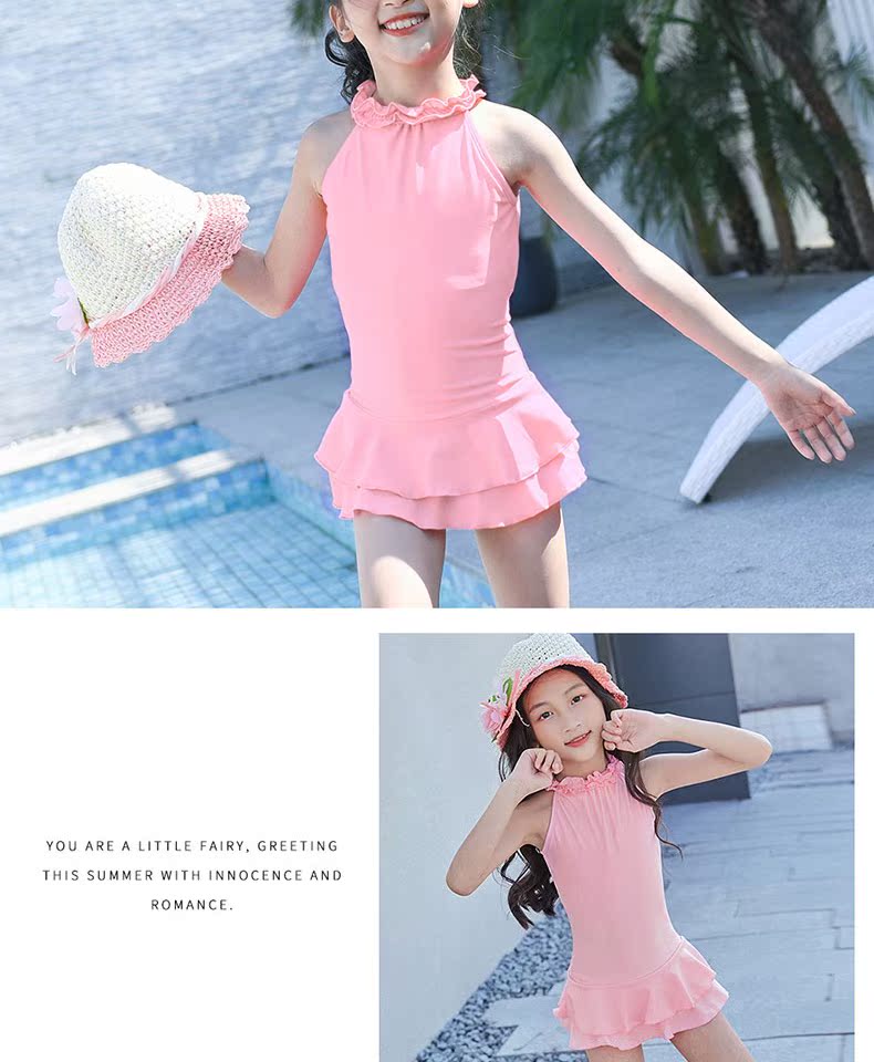 Đồ bơi cho bé gái COPOZZ kết hợp váy hoa kích thước bé gái Đồ bơi dễ thương cho bé công chúa mùa xuân nóng bỏng - Bộ đồ bơi của Kid do boi cho be gai