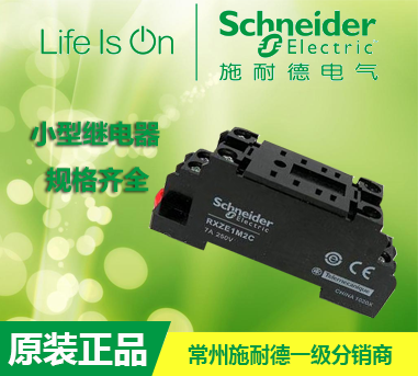 Schneider two sub-contact point economical type relay base RXZE1M2C ii open second closed