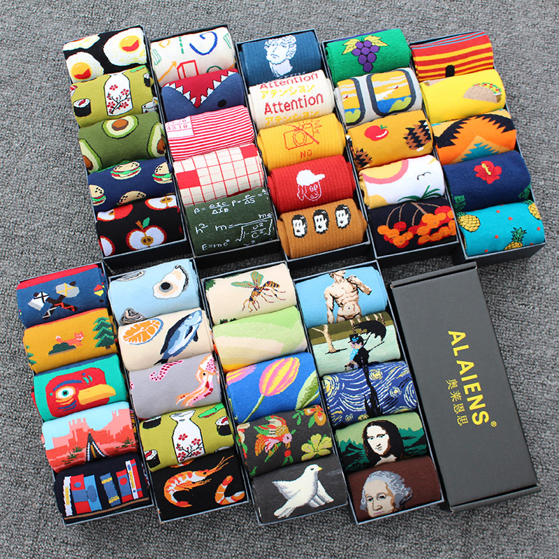 Women's Street Style Mid-Calf Socks ins Trendy Internet Celebrity Style Long Socks Hip-Hop Trendy Brand High-Calf Long Cotton Socks Men's Socks