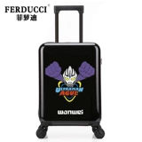 Ultra, Ультрамен Тига, универсальный мультяшный детский чемодан для мальчиков для школьников, поворотные колеса, 18 дюймов, 20 дюймов