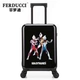 Ultra, Ультрамен Тига, универсальный мультяшный детский чемодан для мальчиков для школьников, поворотные колеса, 18 дюймов, 20 дюймов