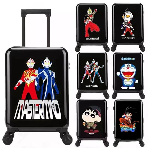 Ultra, Ультрамен Тига, универсальный мультяшный детский чемодан для мальчиков для школьников, поворотные колеса, 18 дюймов, 20 дюймов