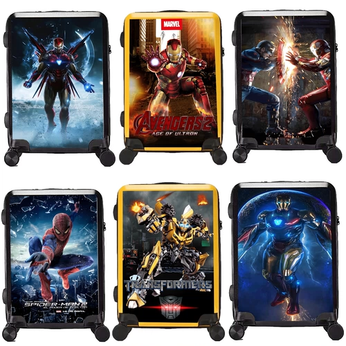 Бамблби, универсальный мультяшный чемодан для мальчиков для школьников, поворотные колеса