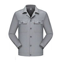 Серый тонкий одинарный топ с длинными рукавами (на пуговицах)