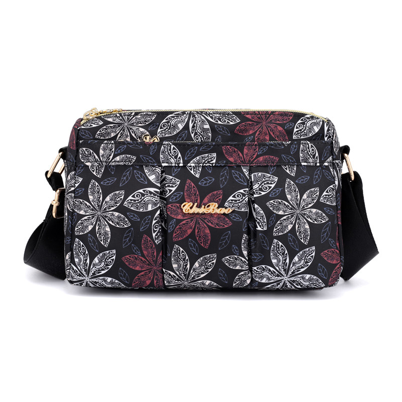 Skew Satchel Woman Single Shoulder Woman Bag 100 Hitch Old Bags Nylon Oxford Cloth Canvas Mom Small-to-Bag Print