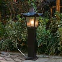 Chinese lawn lamp Villa outdoor garden lamp home outdoor straw lamp waterproof landscape lamp garden grass lamp