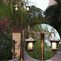European outdoor garden lights waterproof lawn lights residential villa retro led landscape lights outdoor high pole lights street lights
