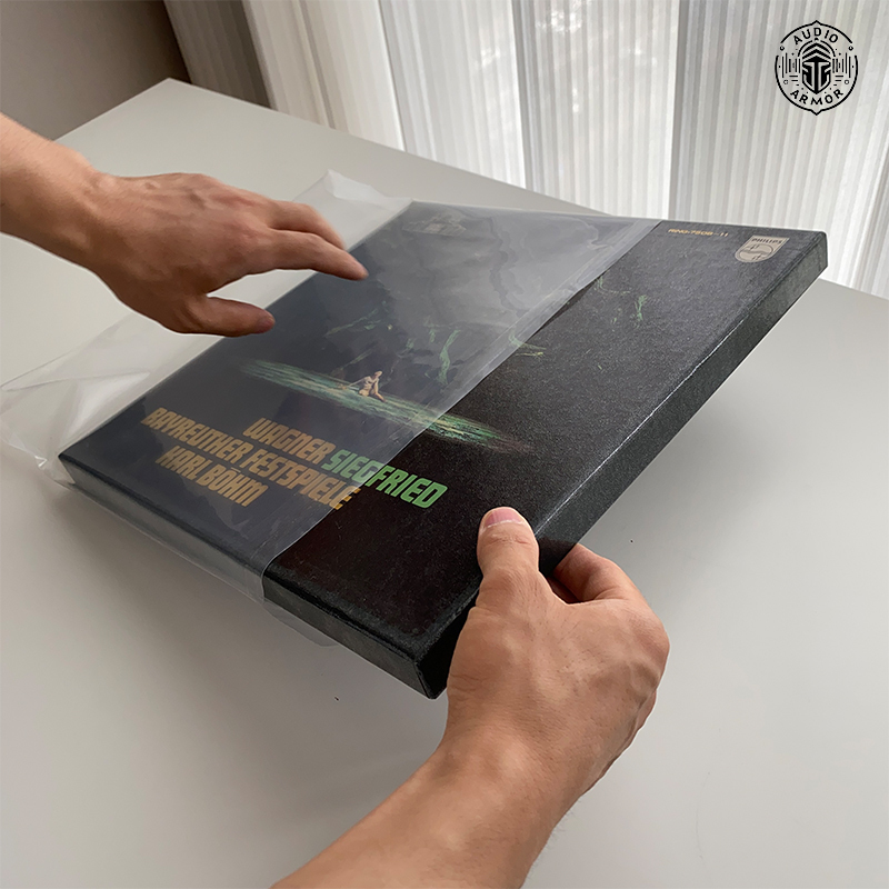 Vinyl Record Protective Sleeve 4Lp Boxed Opp Self-Adhesive Thickened 12-Micron Outer Bag 12inch Dustproof Vinyl Protective Sleeve