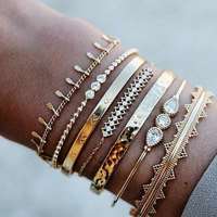 Iron Ring Fashion Jewelry Hand Jewelry Gem 7-Piece Set Britt