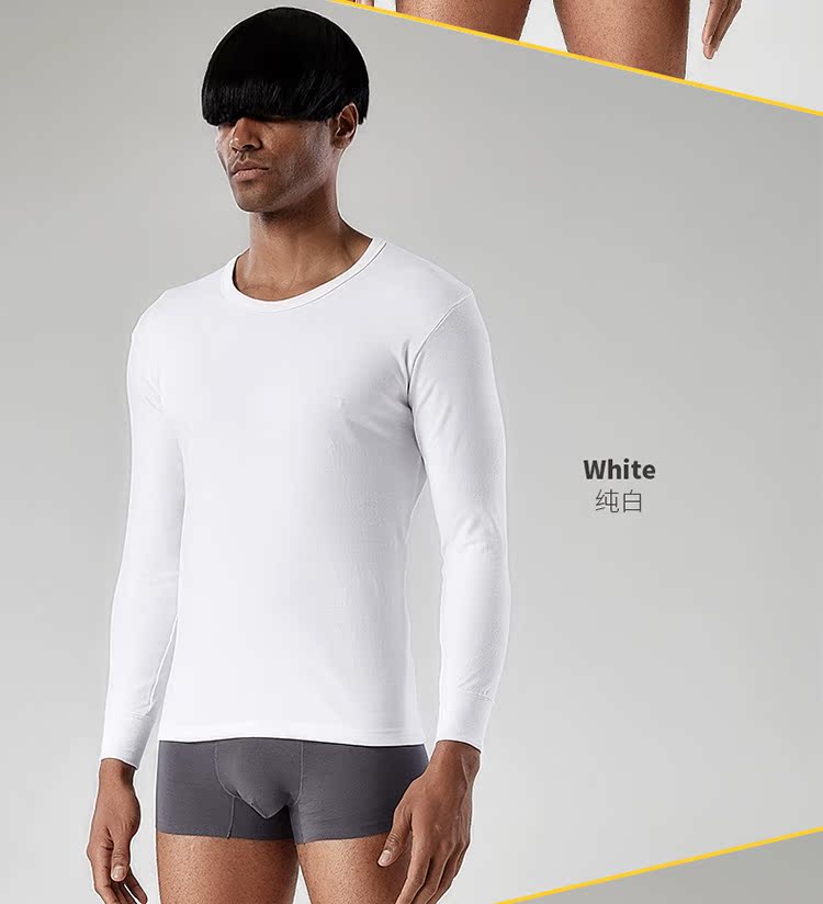 Quần lót nam ngọn quần áo mùa thu cotton mỏng cổ thấp trung cổ áo đơn mảnh áo len cotton trung niên ấm áp áo lót mặc vest nam