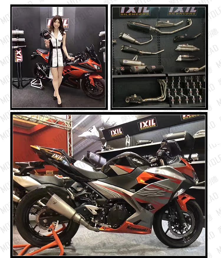 Tây Ban Nha tỷ IXIL X55 Benelli Huanglong 600 sửa đổi ống xả thẳng hàng sợi carbon - Ống xả xe máy 	pô e xe máy