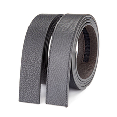 Ремень 双面头层牛皮腰带条无头皮带自动扣裤带身不带头休闲时尚3.5宽