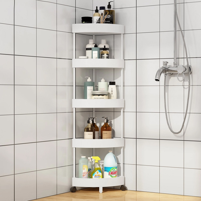 Bathroom Shelf, Corner Cabinet for Bathroom, Shower Gel Corner Storage, Toilet Shower Room Floor-Standing Waterproof Triangular Rack Bathroom Shelf, Corner Cabinet for Bathroom, Shower Gel Corner Storage, Toilet Shower Room Floor-Standing Waterproof Triangular Rack
