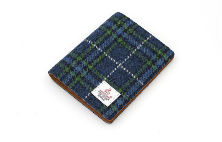 Người giữ hộ chiếu kẻ sọc HARRIS TWEED Hộ chiếu Harris Tweed Gói tài liệu bao đựng giấy tờ