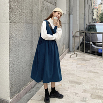 2021 New jumpsuit skirt small fragrant wind can salt sweet girl girl strap skirt two-piece spring women