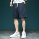 Jinglang 280g heavyweight sweatpants shorts men's loose large size black versatility men's casual sports pants ຫ້າຈຸດ