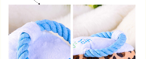 Chó đồ chơi ngắn dép sang trọng âm thanh đồ chơi mèo đồ chơi Teddy vật nuôi cung cấp chó cắn cắn mol đồ chơi - Mèo / Chó Đồ chơi đồ chơi của mèo