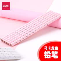 Deli 2b writing pencil primary school student triangle Rod HB writing pencil children writing pen first grade student stationery wholesale hb pencil can be measured