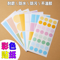 Colour Classification Tags Round Stickers Handwritten Waterproof Adhesive Labels Self Adhesive Stickable Home Date Containing Classified Stickers Hands Account Name Tag Stickers Stickers