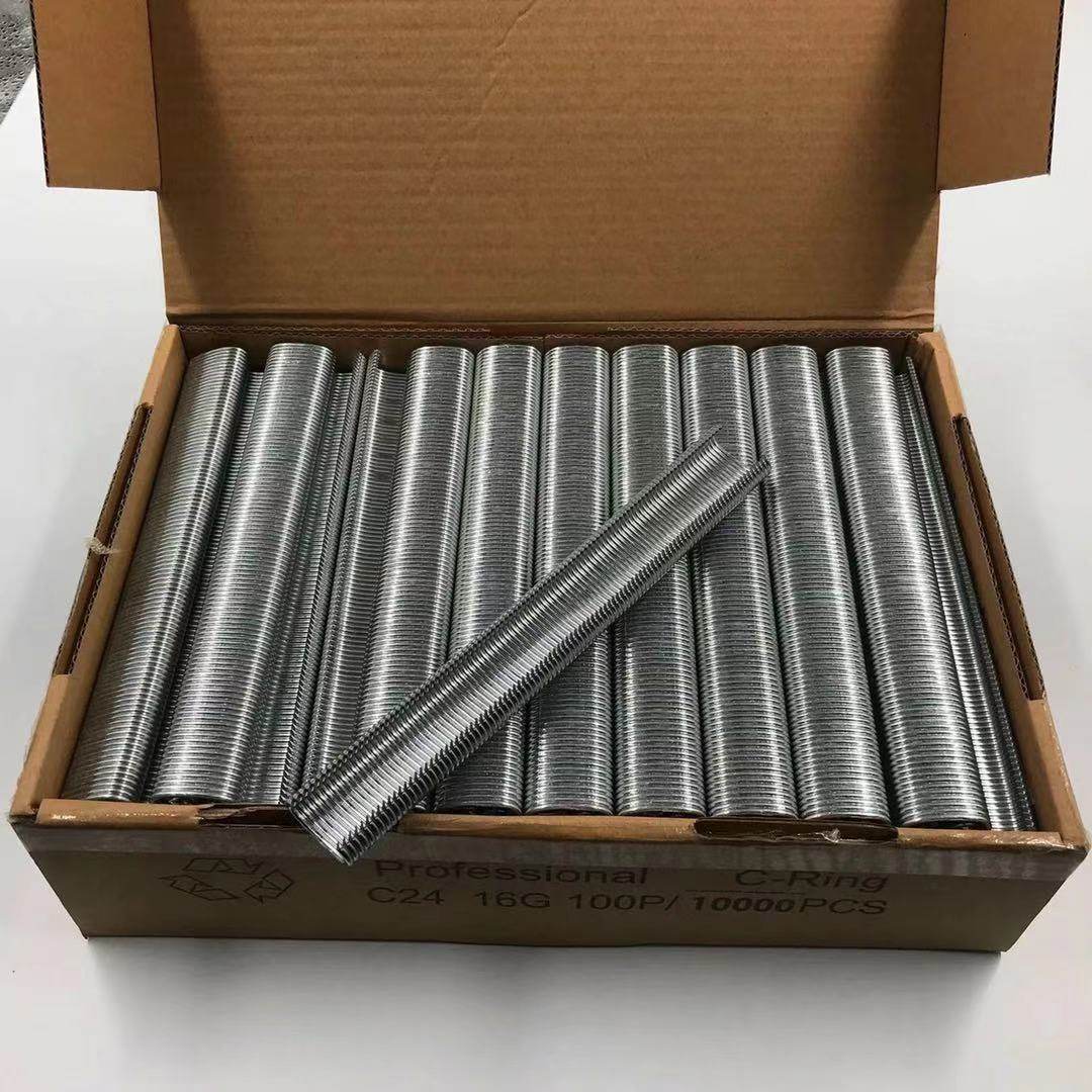 C-shaped nail chicken cage rabbit cage nail bird cage nail C17C24 car seat gun nail stainless steel tie net bundle net rockery nail