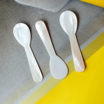 Natural pearl shell spoon Caviar Creative restaurant seasoning spoon Coffee stirring Baby spoon Dessert mask