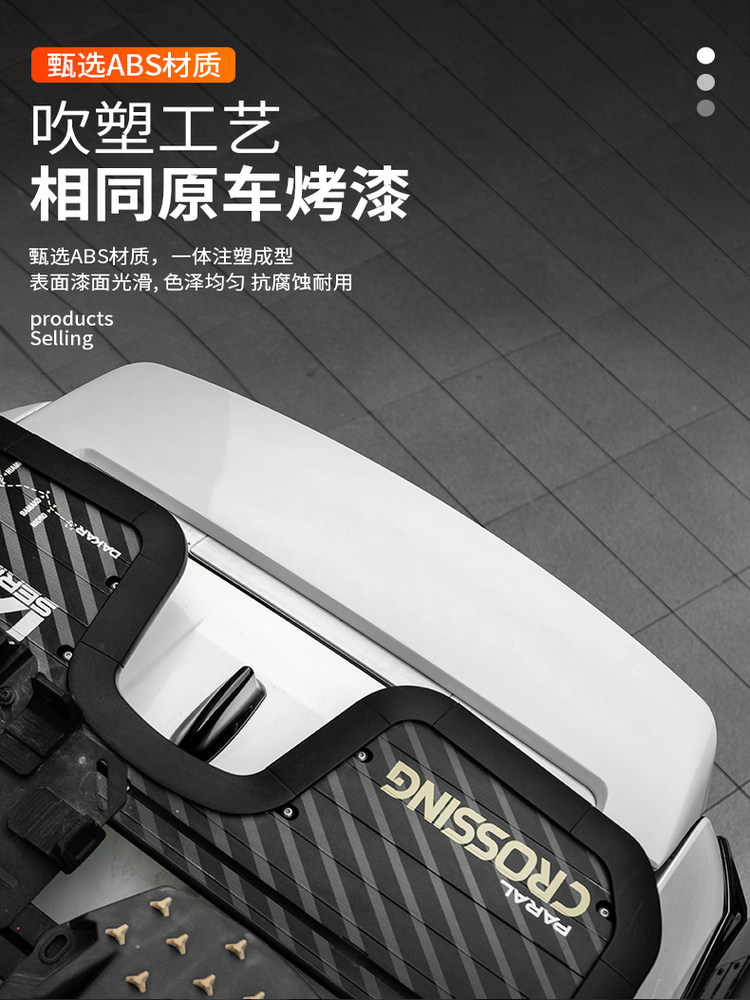 Suitable for 24/25 New Prado Lc250 Original Model Rear Spoiler, Exclusive Modification for Tx/Bx, High-End Version of the Same Model