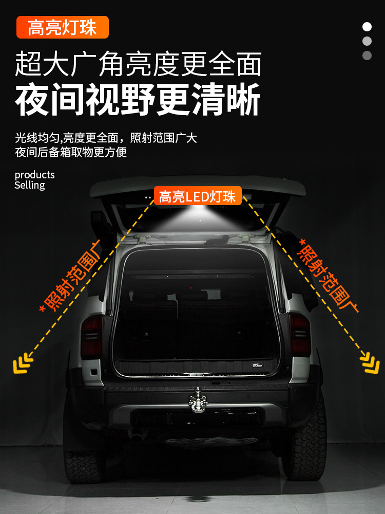 Suitable for 24/25 New Prado Trunk Lighting, Special Led Tailgate Light Modification Parts for Lc250