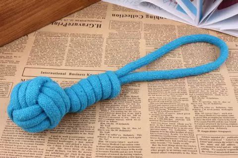 Màu kẹo mới Pet Cotton Rope Dệt Bảy vòng tròn Bóng chó Đồ chơi Molar Cắn Mèo Đồ chơi Đồ chơi - Mèo / Chó Đồ chơi 	nhà đồ chơi cho chó