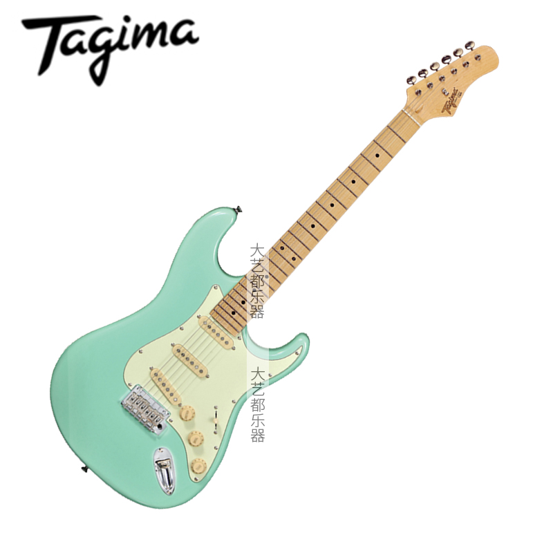 T635 Green UpgradeTagima Tajima TG530 children adult Electric guitar suit Professional level Electronics Guitar Beginner introduction 635