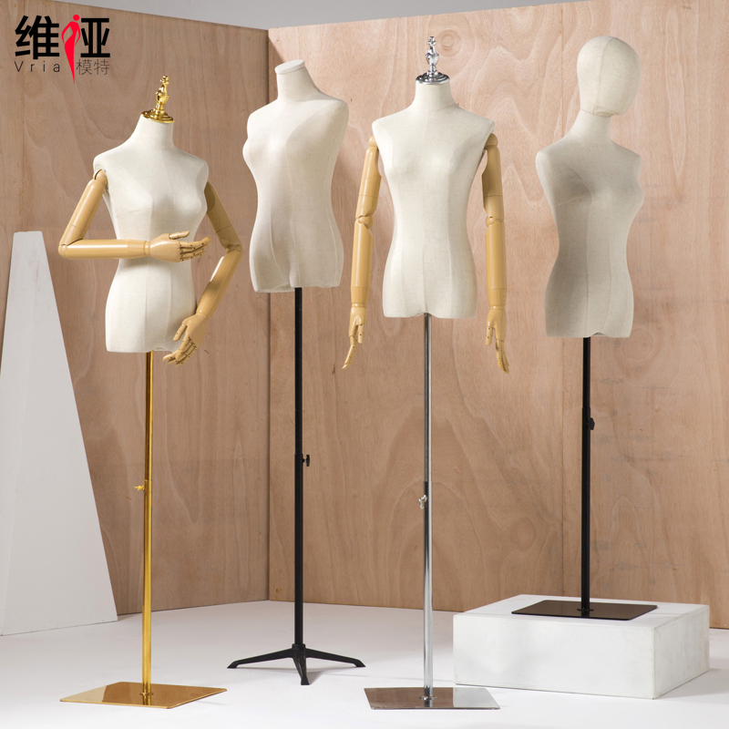Clothing Store Model Props Female Half-Body and Full-Body Female Clothing Display Mannequins Korean Style Dummy Mannequin Display Stand