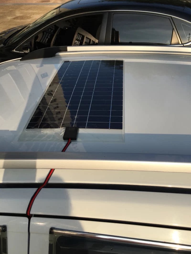 30w on-board solar panel limousine with car storage battery Charging ultra-provincial oil semi-flexible thin single crystal