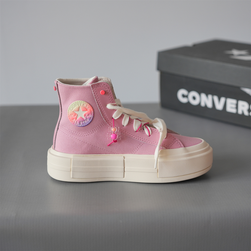 Converse Pink Uu Candy Style Detachable Deconstructed Thick-Soled Height-Increasing Canvas Shoes A12458C
