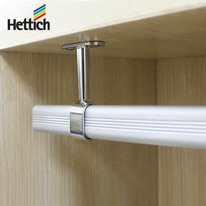 Hettich Flange Seat Wardrobe Pole Clothing Through Rod Wardrobe