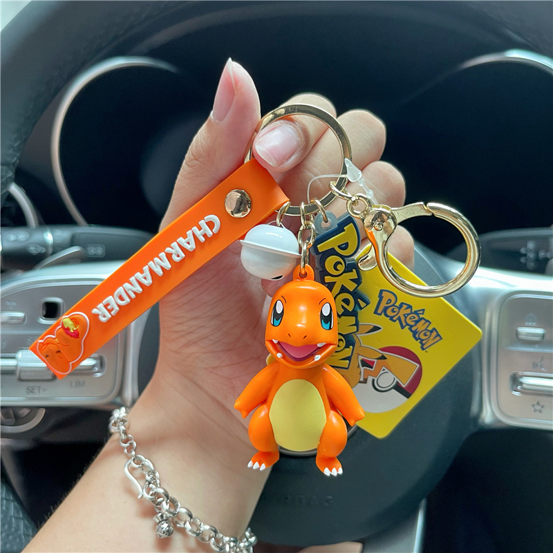Genuine Little Fire Dragon Creative Cartoon Net Red Doll Dinosaur Car Keychain Cute Pendant Bag Couple Ornament