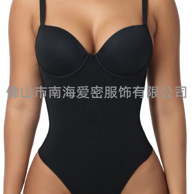 Shapewear Bodysuit with Cup Pads and Drawstrings, Tummy Control and Butt-Lifting Lingerie, Women's Corset, Exclusively for Cross-Border Sales