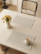 Wabi-sabi style Western place mat, waterproof and oil-proof plate mat, no-wash leather dining table insulation mat, light luxury and high-end coaster