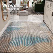 Home doormat Light luxury wind floor mat High-end door entrance household high-end carpet home interior minimalist striped floor mat