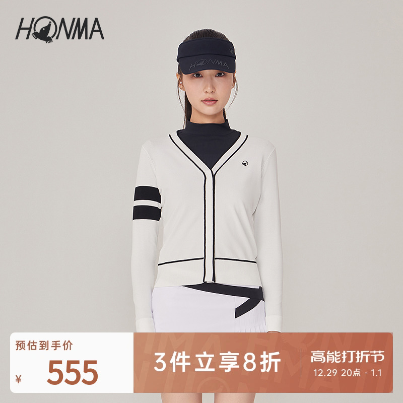 (Vitality Series) HONMA Golf Pin weaters 2023 new fall Coloured workout cardio-hoodie women-Taobao