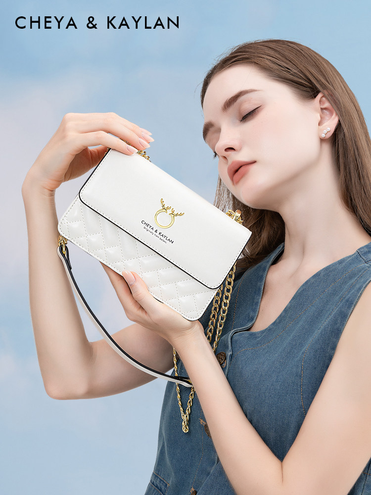 Birthday Gift for Girlfriend, Women's Bag, 2026 Summer New Style Genuine Leather Crossbody Bag, High-End Chain Bag