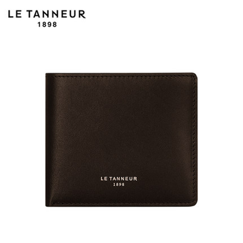 Pháp thiểu số Đen TID3500 Letanner TANNEUR ngắn da bò Wallet nam