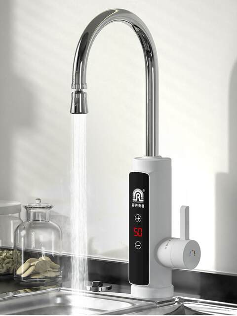 Rongsheng electric hot water faucet household kitchen treasure instant hot tap water over water rapid heating small cold water heater