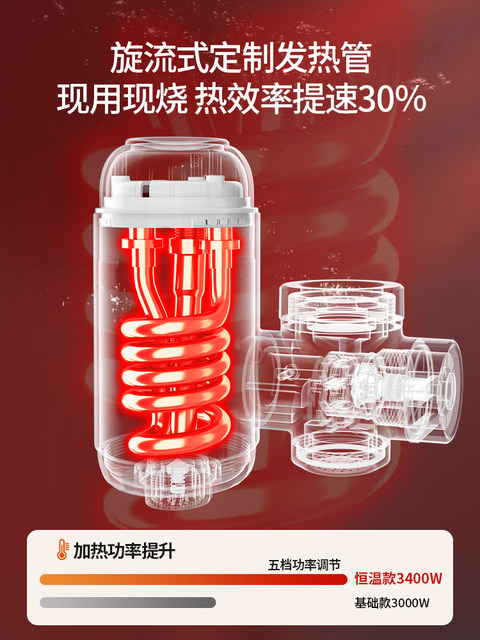 Supor Electric Hot Water Faucet Heater Instant Heating Tap Water Heater for Kitchen Balcony Household Use