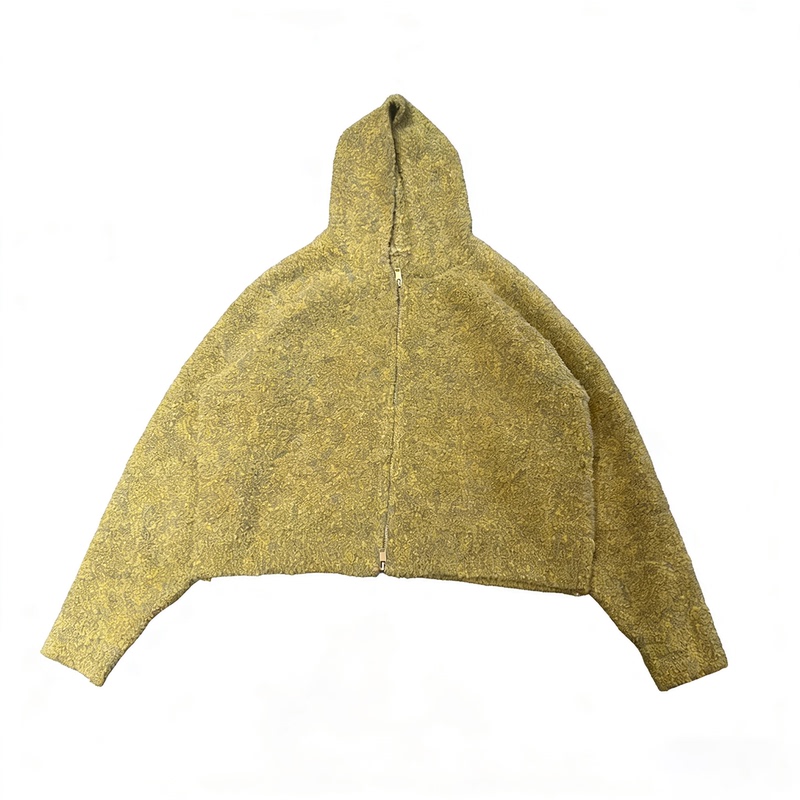 Basic Annals Wool Blend Cardigan Sweatshirt Sweater Short Wide Top Raglan Sleeve Boxy Fit Jacket